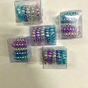 Set of 25 Metallic Hair Ties! NWT